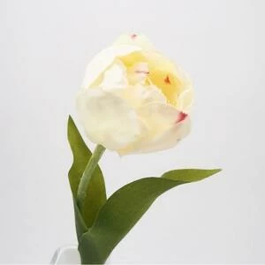Пионовидный Тюльпан белый искусственный 36 см