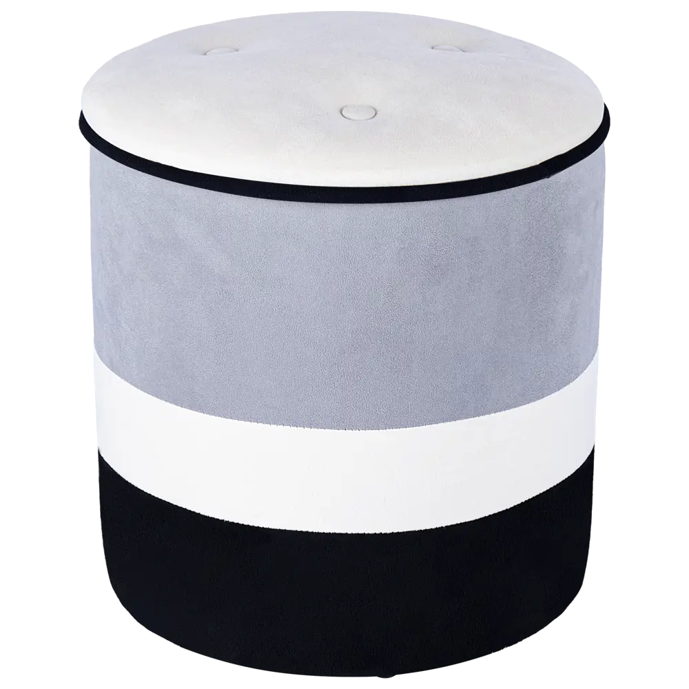 Santreyd Пуф велюр монохром - стильный акцент для современного интерьера 89392849 STLM-1496575 - Вид №1