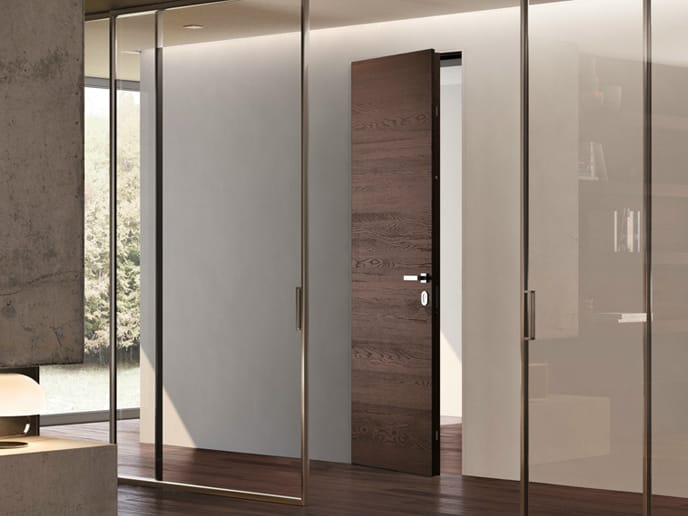 Деревянная бронированная входная дверь заподлицо GAROFOLI Sovrana ARCH-00085345