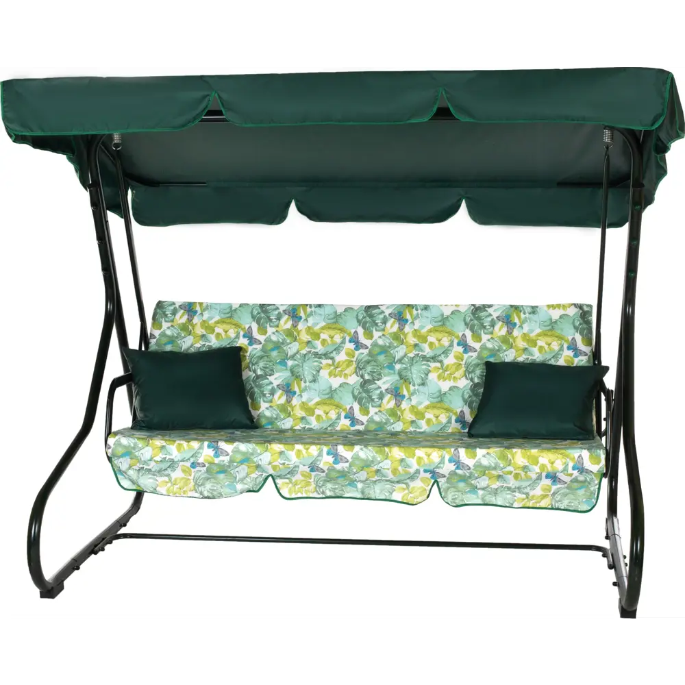 Качели садовые Наварра 3-х местные (до 250 кг) зеленый/ желтый Santreyd STLM-2012298