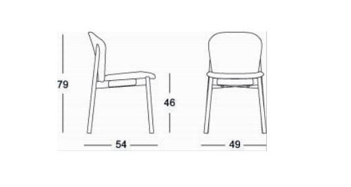 Мягкий стул из ткани S-CAB Finn ARCH-00106186 - Вид №14