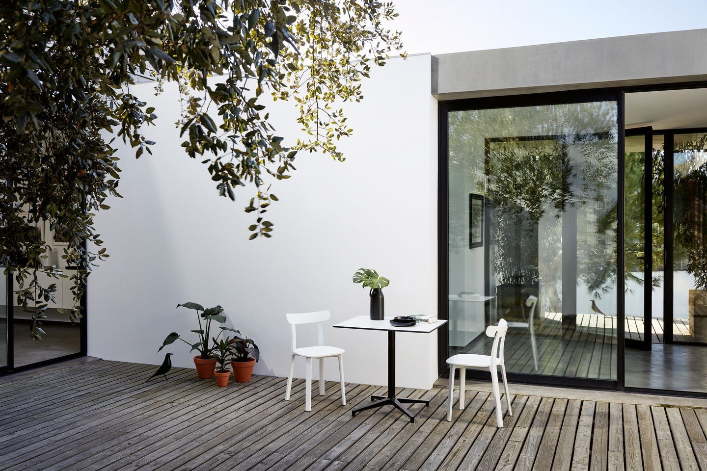 Прямоугольный стол из стали и дерева со спицевым основанием VITRA Bistro Table ARCH-00069729 - Вид №11