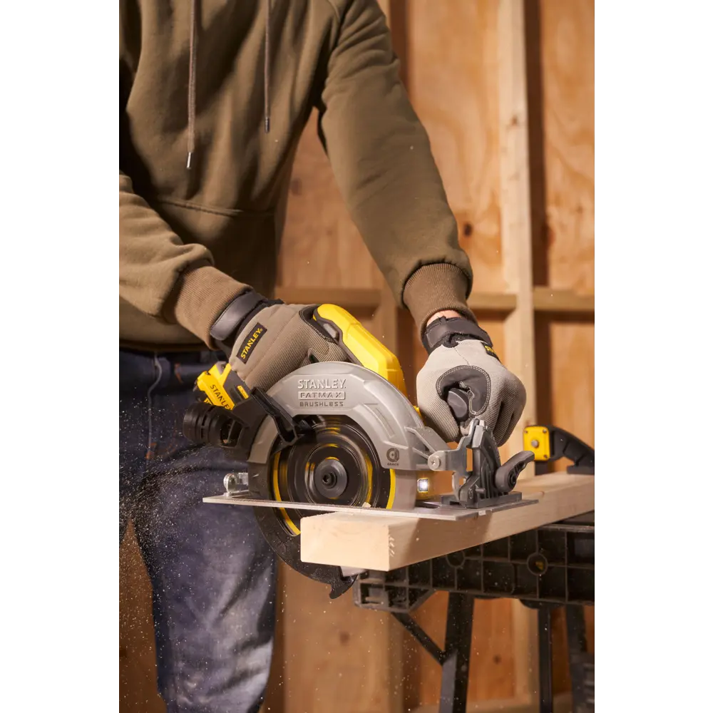 Циркулярная пила аккумуляторная Stanley Fatmax SFMCS550B-XJ, 18 В, 190 мм, без АКБ и ЗУ STLM-2064637 - Вид №10