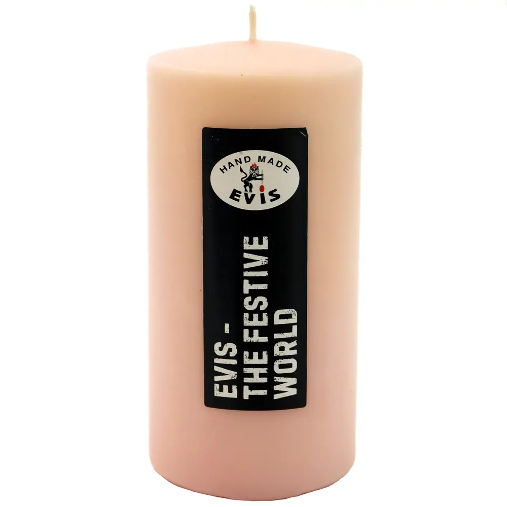 Свеча столбик Цилиндр персик 12 см EVIS STLM-2107187