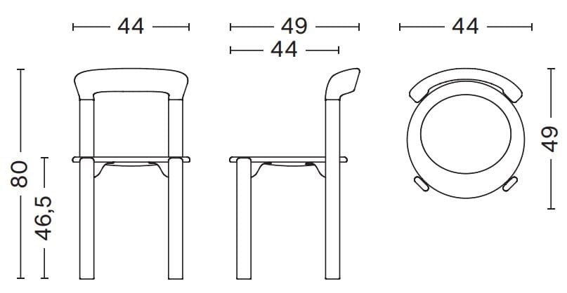 Стул из бука с мягким сиденьем Hay Рей ARCH-00128419 - Вид №20