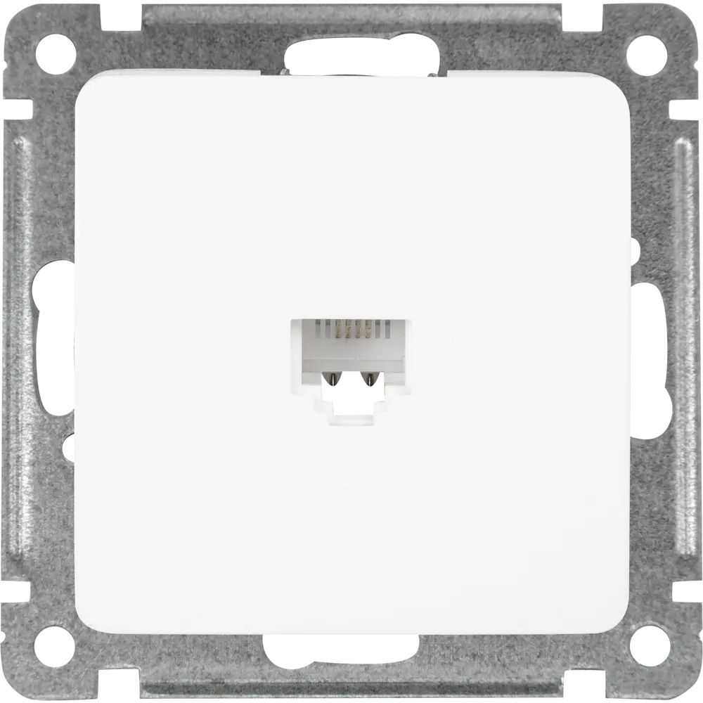 Телефонная розетка встраиваемая Hegel РСТ-400 цвет белый STLM-2100066