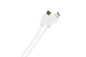 16199511 Кабель HDMI 19M/M 1.4V,3D/Ethernet 1m, белый ACG511W-1M AOpen/Qust