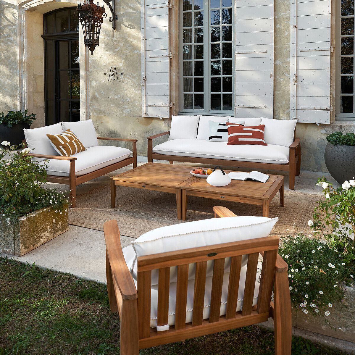 Тканевое садовое кресло с подлокотниками AMPM Nellia ARCH-00084612 - Вид №2