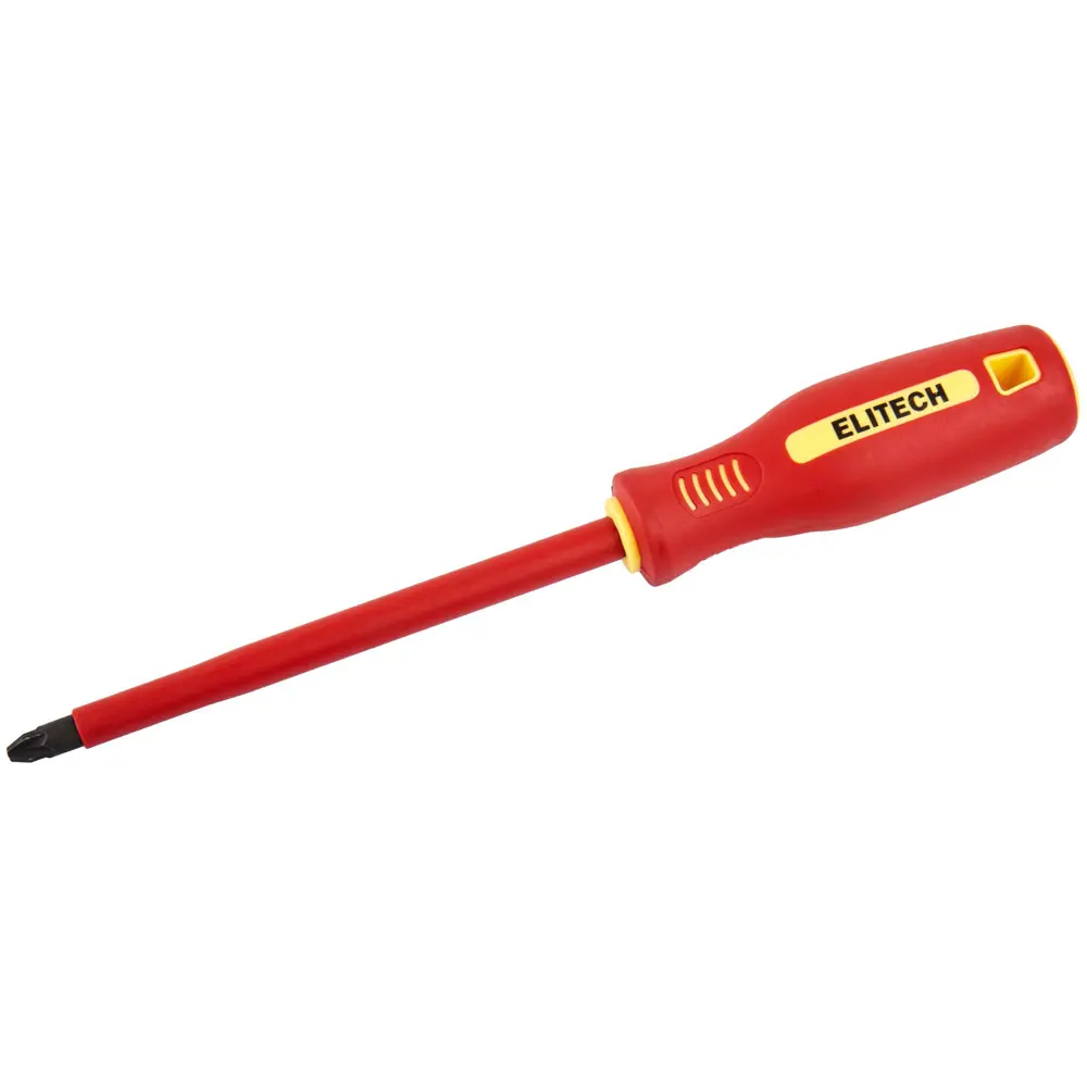 Отвертка крестовая диэлектрическая Elitech 231303 PZ3x150 мм 89407158 STLM-1575526