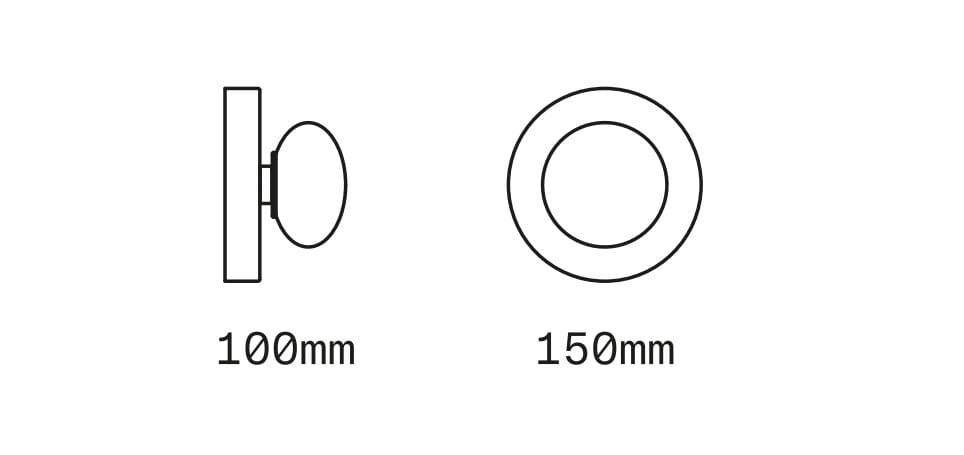 Светодиодный настенный светильник из дутого стекла и латуни SkLO DOT 1X ARCH-00141570 - Вид №8