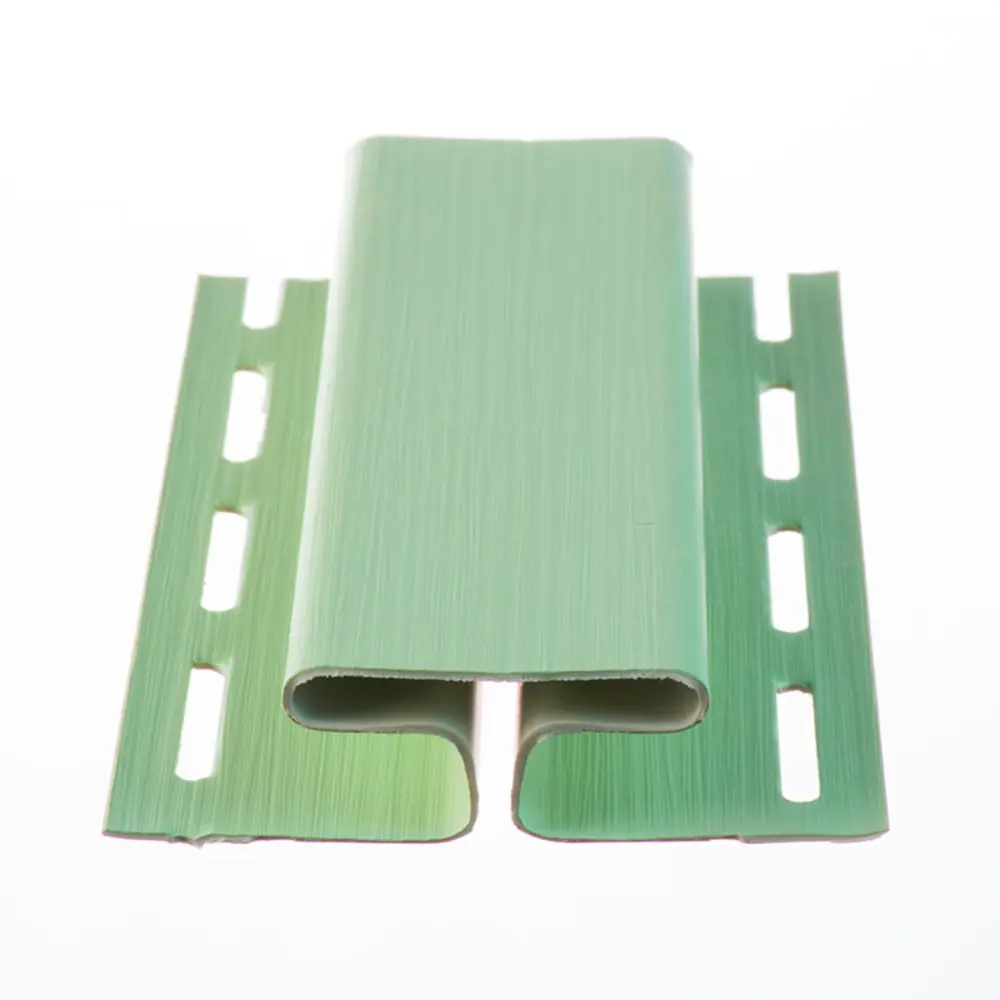 H-профиль для сайдинга 3 м цвет зеленый FINEBER STLM-2130765