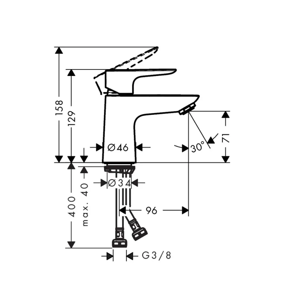 Смеситель для раковины Hansgrohe Talis 71702000