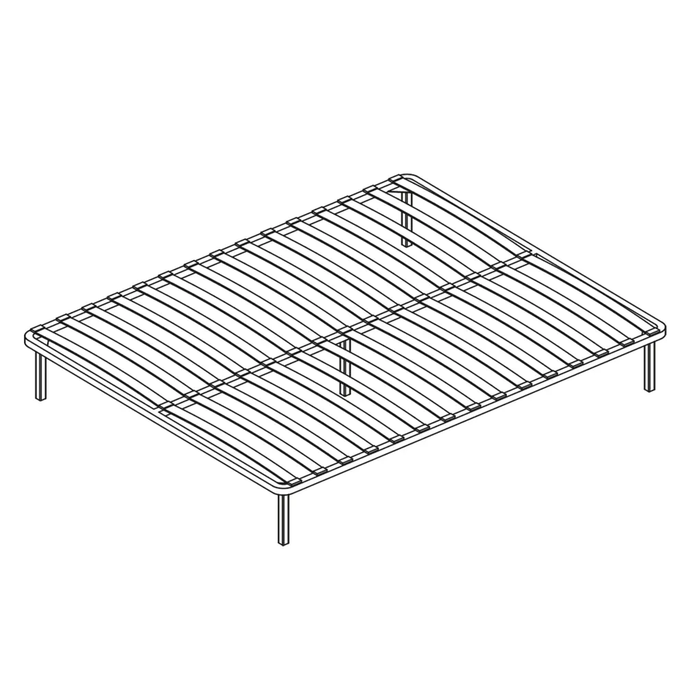 Основание для кроватей на опорах Мкт 140x28x200 см цвет светло-бежевый