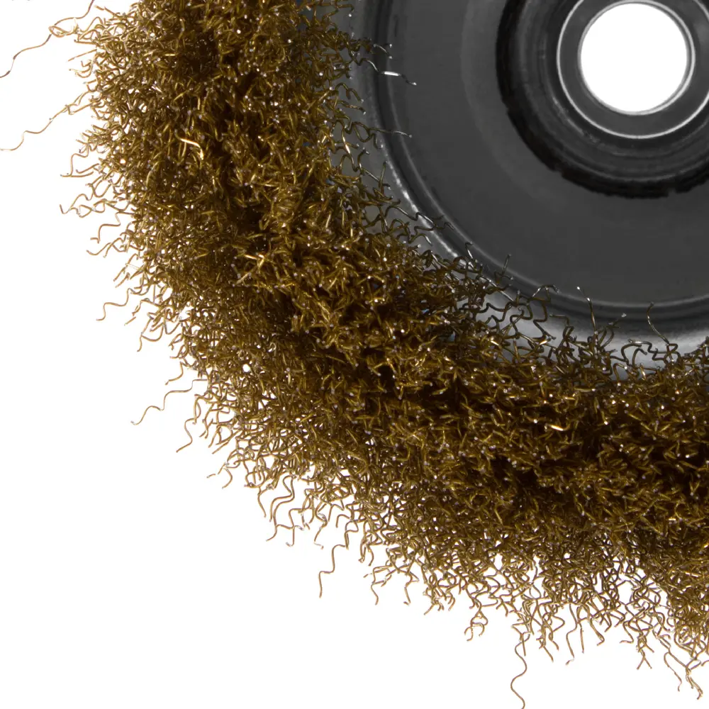 Щетка чашечная Dexter 125 мм для УШМ - латунная оснастка для обработки металла 17409873 STLM-0008092 - Вид №2