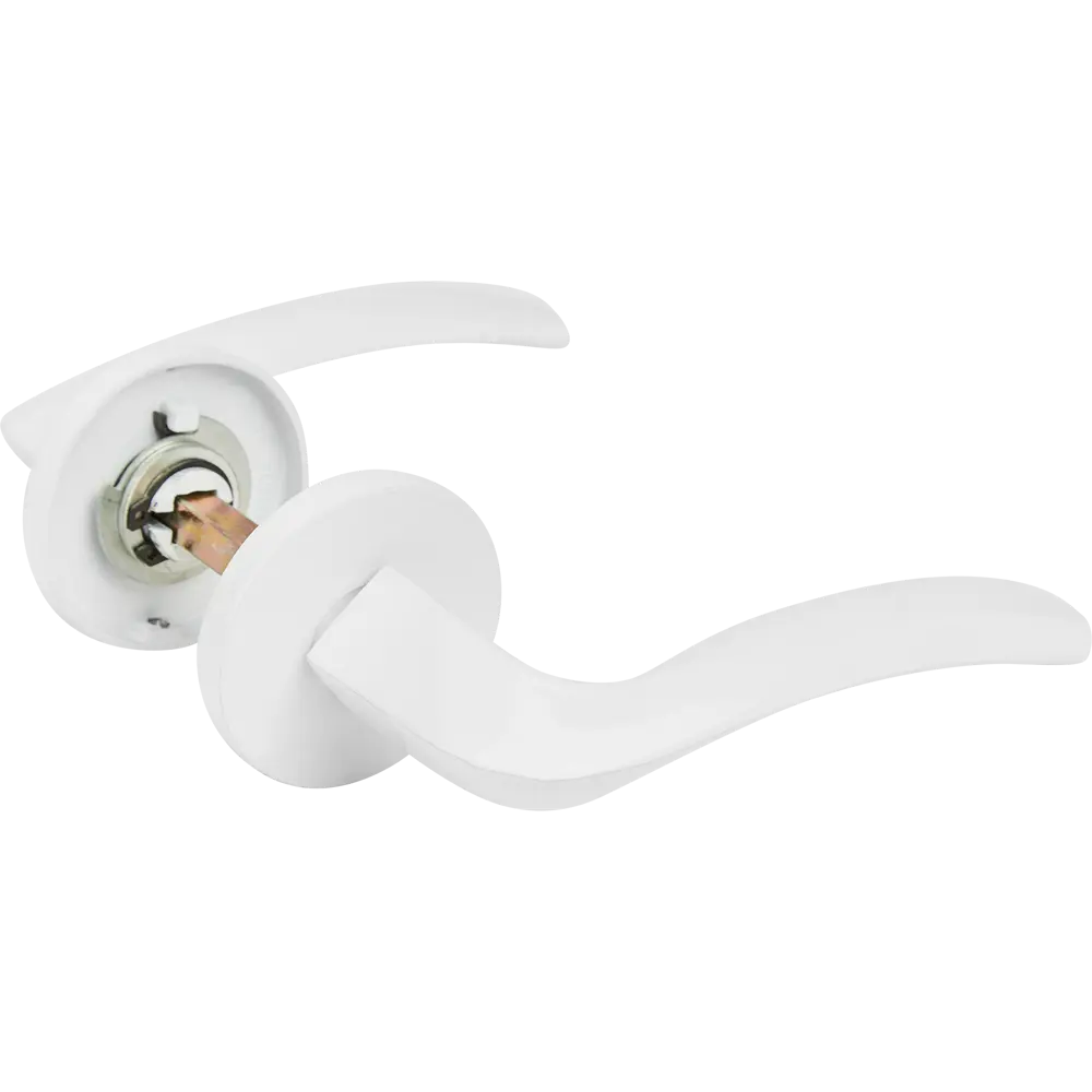 Дверные ручки EDSON EDS-40H-R2 белые для межкомнатных дверей 85170508 STLM-0059405