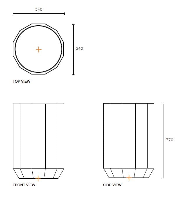 Плантатор из армированного волокном бетона SIT Wuud ARCH-00060125 - Вид №2