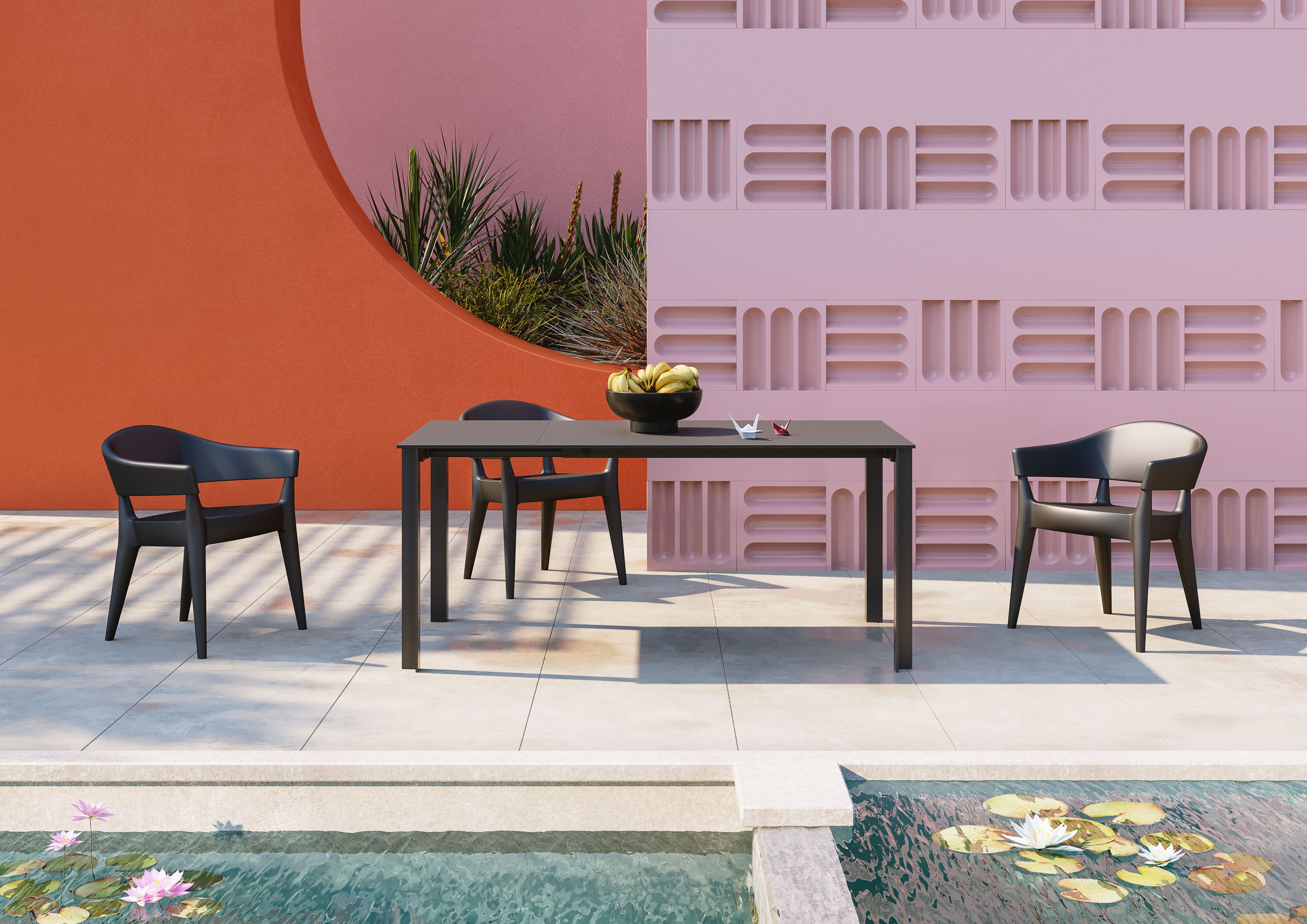 Прямоугольный выдвижной стол с алюминиевой рамой ALMA DESIGN RORI ARCH-00071116 - Вид №4