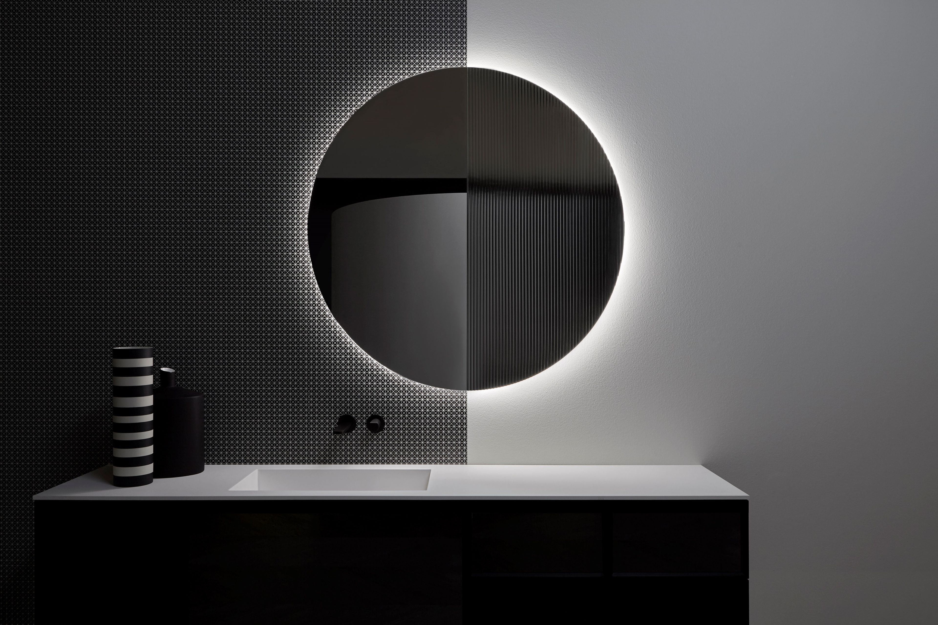 Круглое настенное зеркало для ванной комнаты Antoniolupi SUPERLUNA ARCH-00055014 - Вид №1