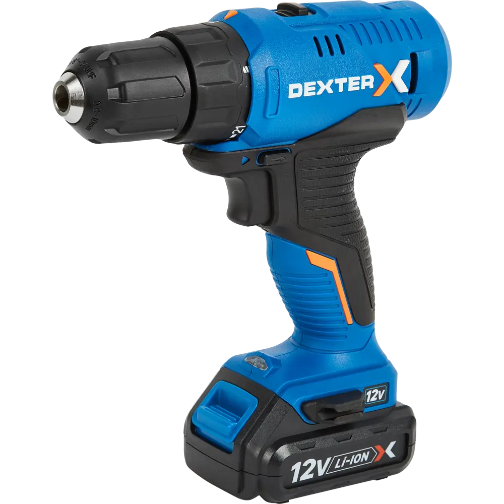 Дрель аккумуляторная Dexter 5, 12 В Li-ion 2x2 Ач STLM-2167307