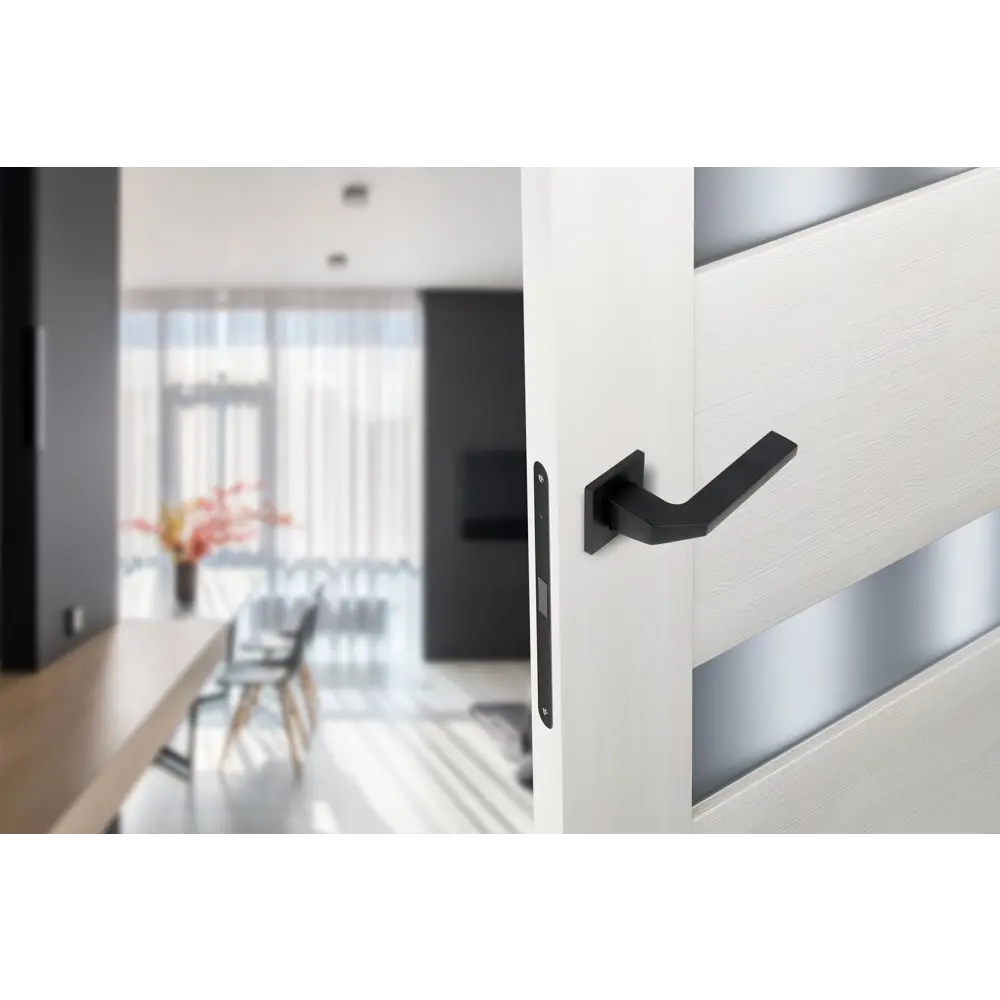 Дверные ручки EDSON EDS-132B-Q2 в элегантном черном исполнении 85170367 STLM-0059385 - Вид №4