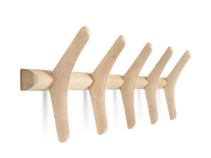 Дубовая настенная вешалка