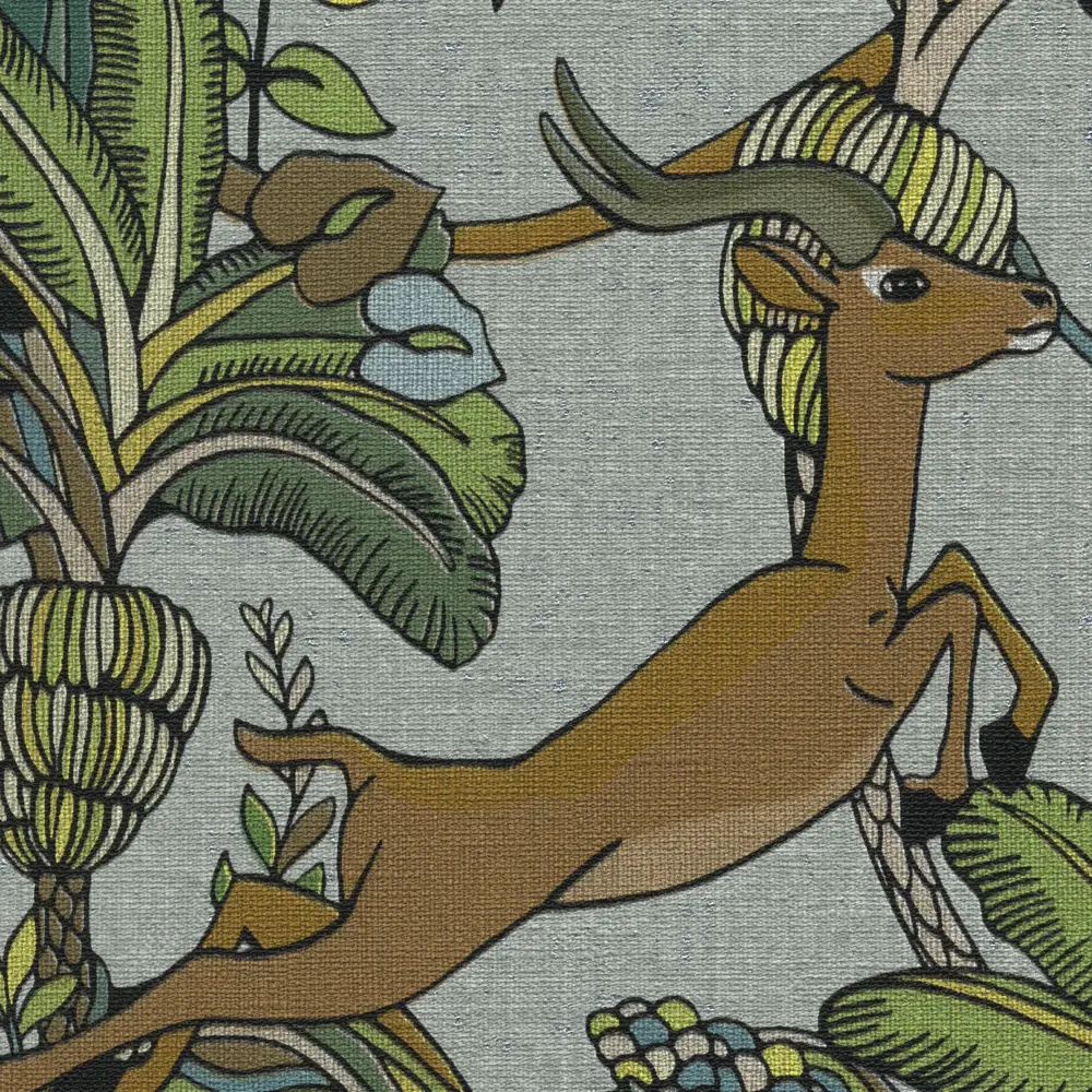 Обои флизелиновые Inspire Elise Jungle серо-голубые 1.06 м 643176 STLM-2088964 - Вид №1