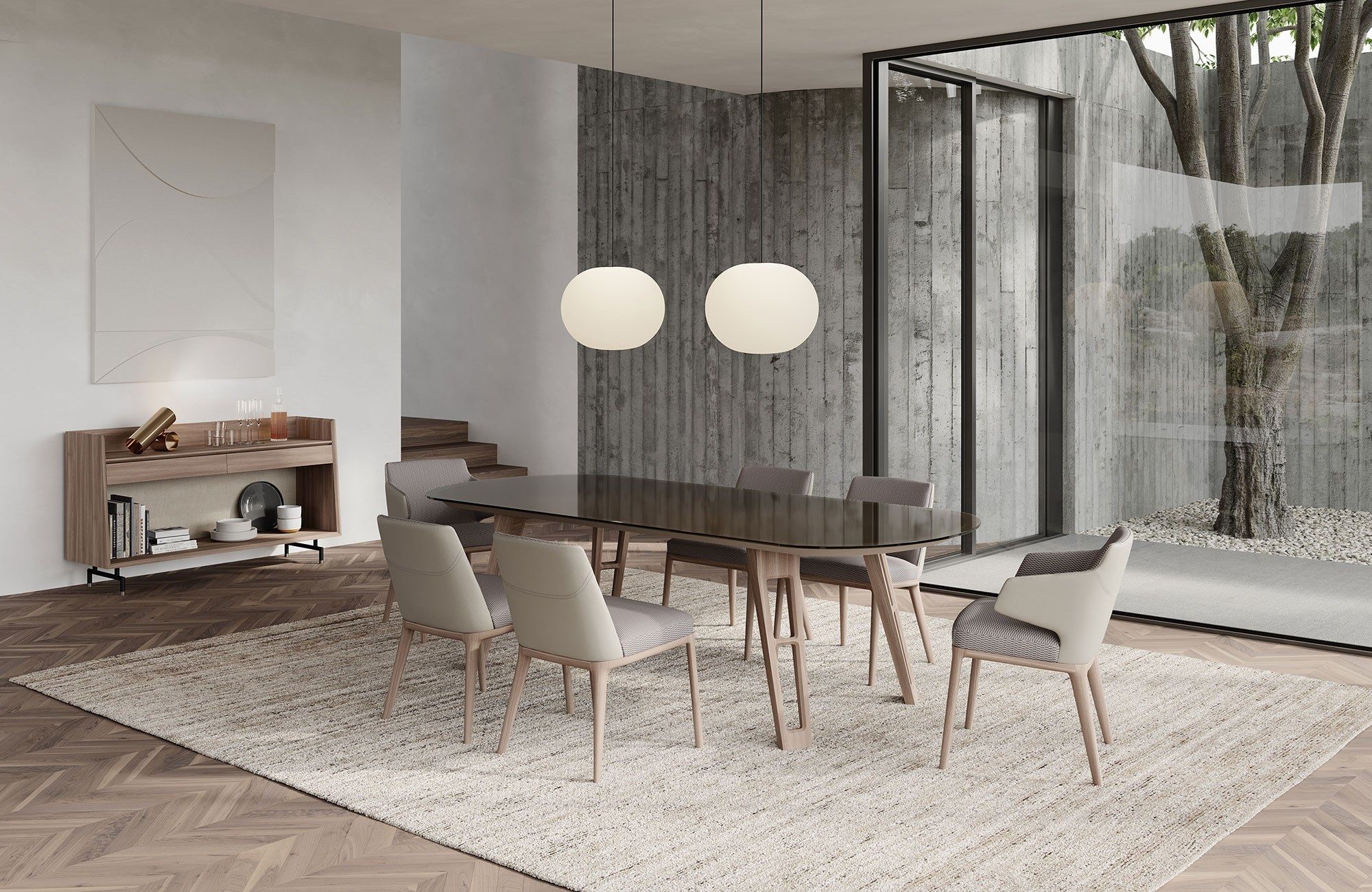 Мягкий стул из ткани Frigerio Аманда ARCH-00082374 - Вид №4