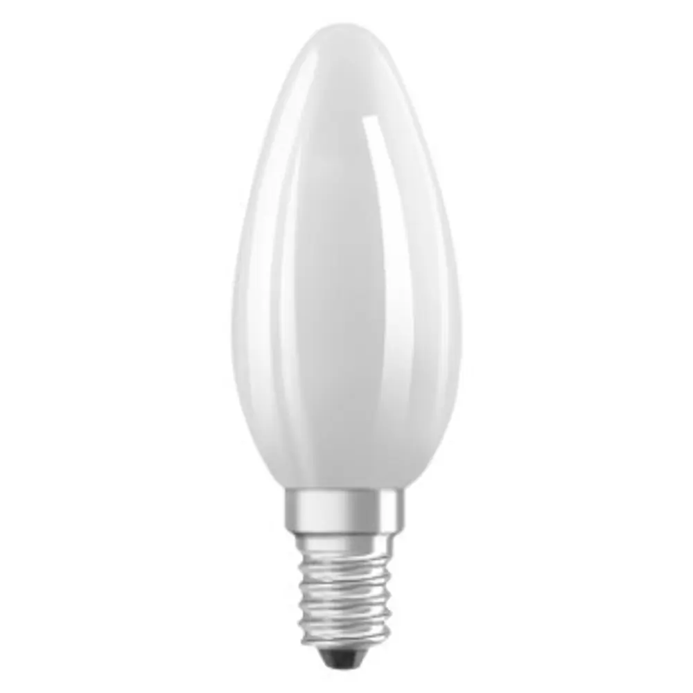 Лампа светодиодная филаментная Osram E14 220 В 5 Вт свеча матовая 470 лм, тёплый белый свет, для диммера 82514075 STLM-2041924 