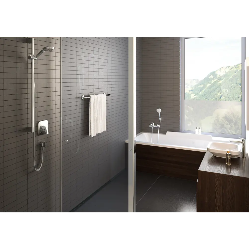 Душевая стойка Hansgrohe Croma Select E Multi 90 см 3 режима Без серии STLM-2147942 - Вид №2