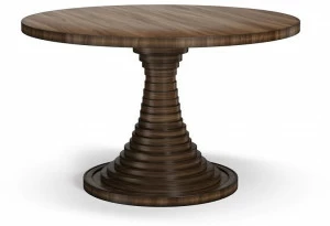 DWFI Круглый обеденный стол из фанерованной древесины  00002567
