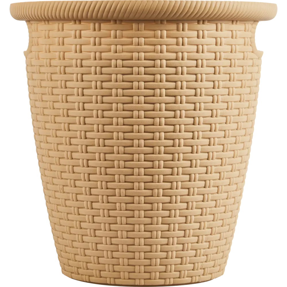 Кашпо для цветов Ingreen Rattan ø26.6 см v10 л пластик бежевый STLM-2179813