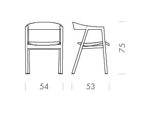 Мягкое кожаное кресло с открытой спинкой Gazzda MUNA ARCH-00051365 - Вид №26