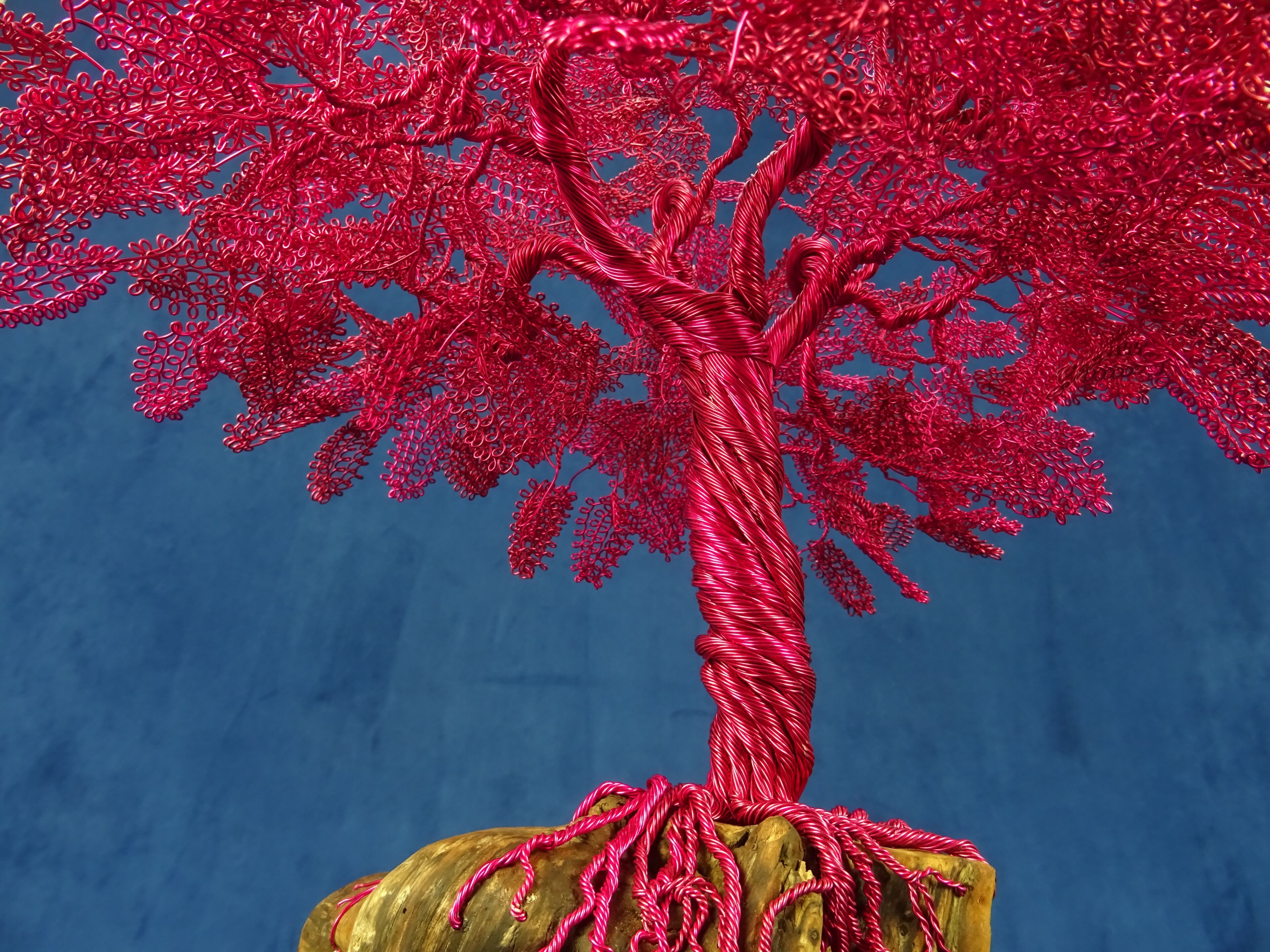 Скульптура из алюминия и оливкового дерева Mosche Bianche Zen Bonsai ARCH-00068954 - Вид №3