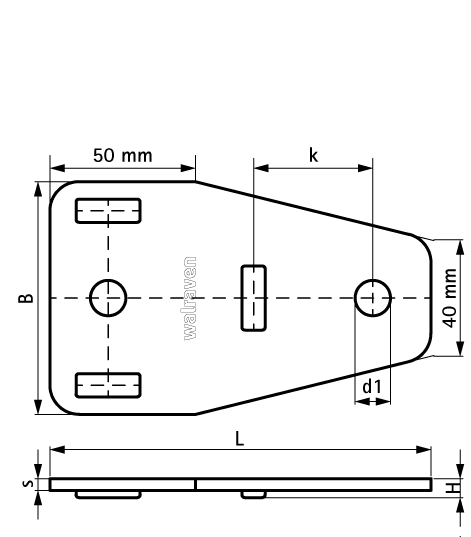 66588301 BIS Strut T-образный соединитель (BUP1000) walraven  - Вид №1