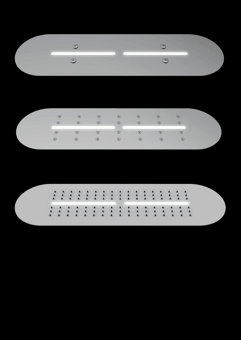 Потолочная душевая головка из нержавеющей стали с хромотерапией Ama Luxury Shower RAINYCLOUD ARCH-00139597 - Вид №3