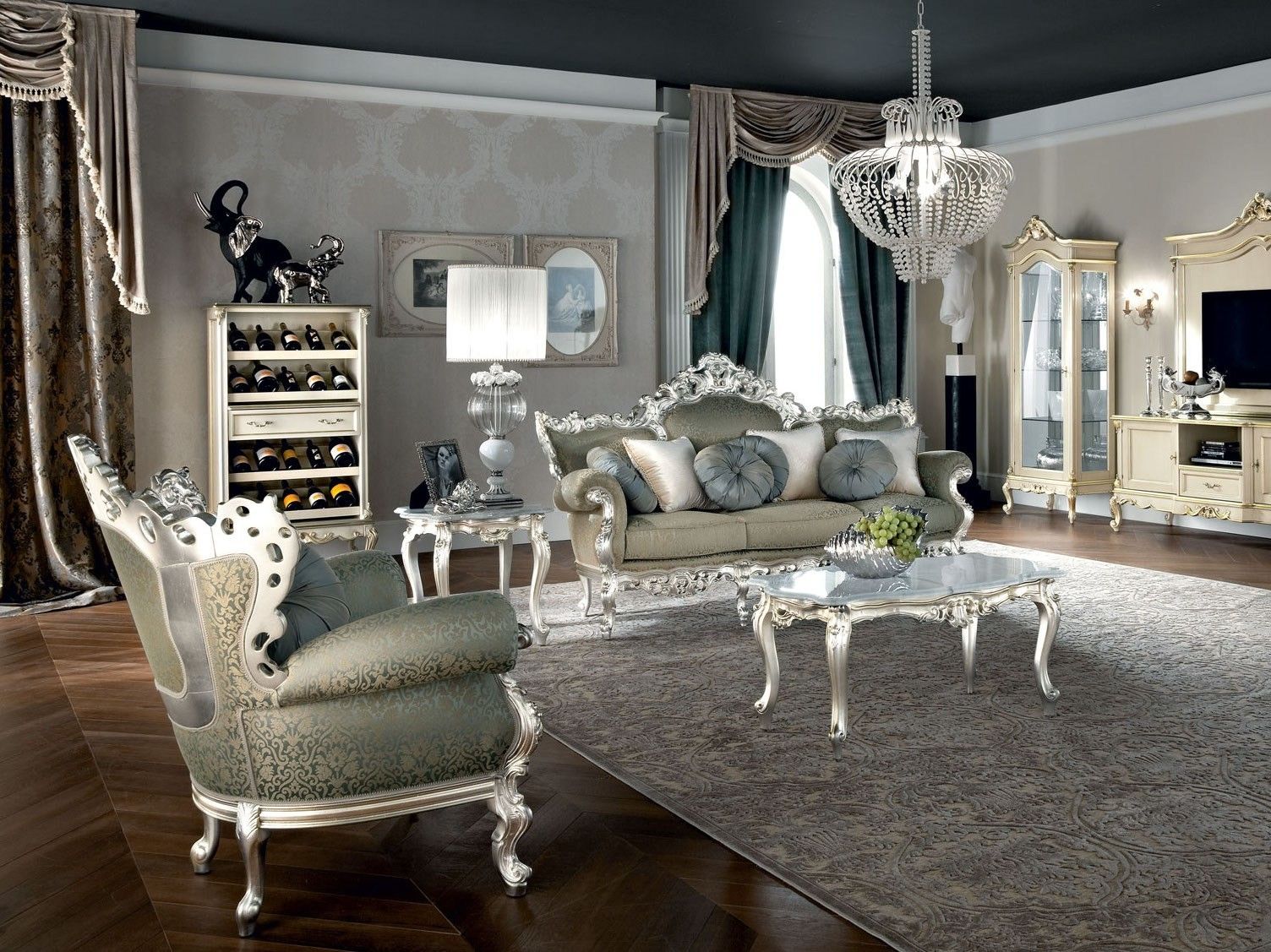 Тканевое кресло с подлокотниками Modenese Luxury Interiors Casanova ARCH-00048232 - Вид №2