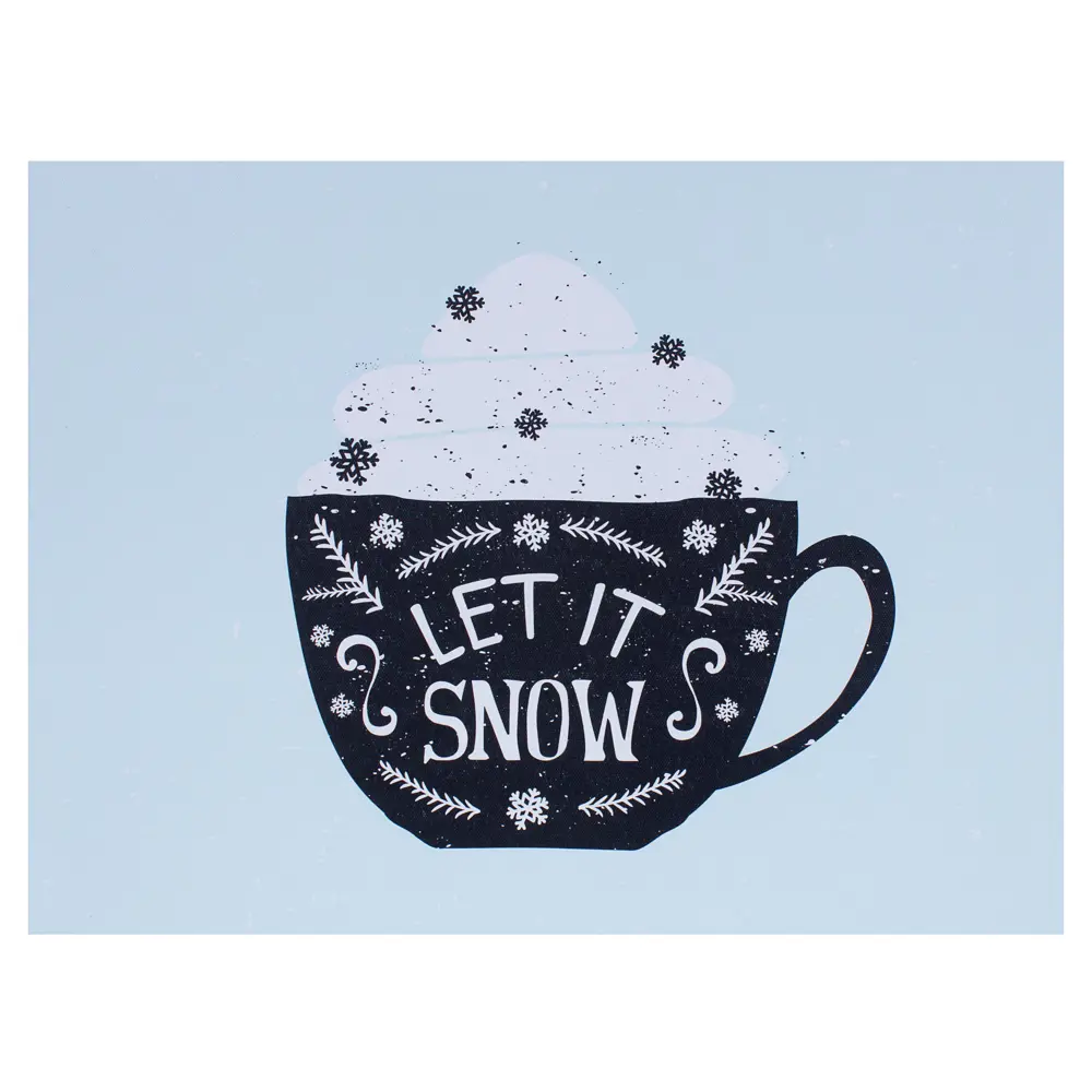 Канвас 30х40 см «Кружка Let it snow» 18536604 STLM-2012913 Santreyd 