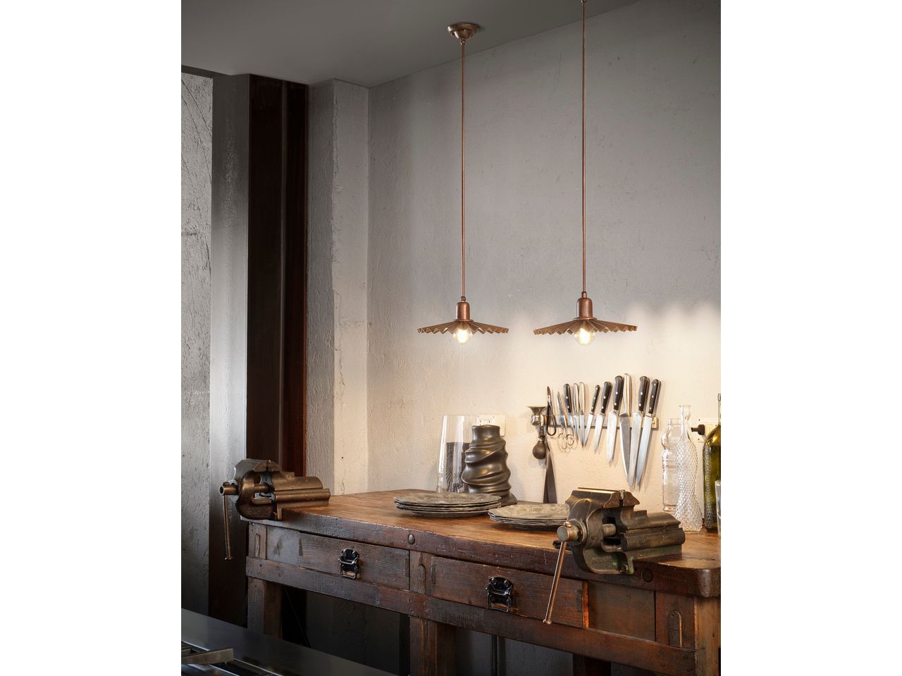 Латунный подвесной светильник Aldo Bernardi Сова ARCH-00082732 - Вид №1