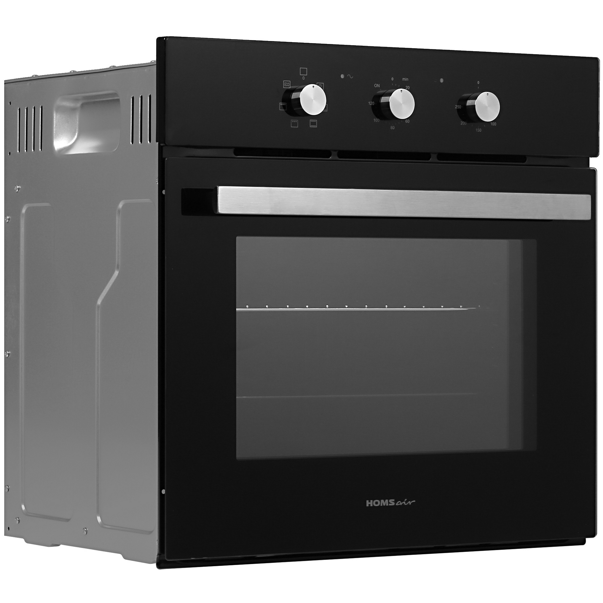 8160935 Электрический духовой шкаф HOMSair OES657BK черный STDN-0060045 - Вид №1