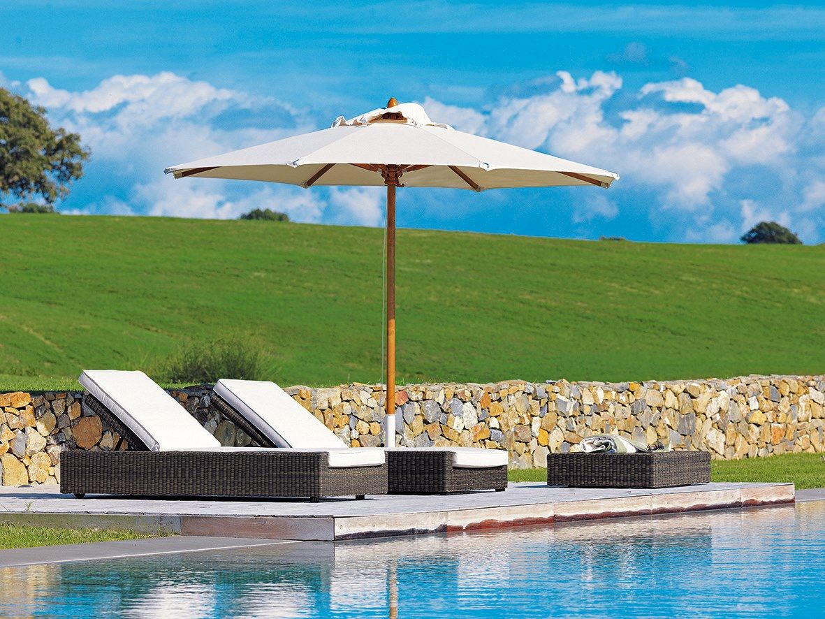 Круглый зонтик из акриловой ткани Ethimo ARCH-00120662 - Вид №5