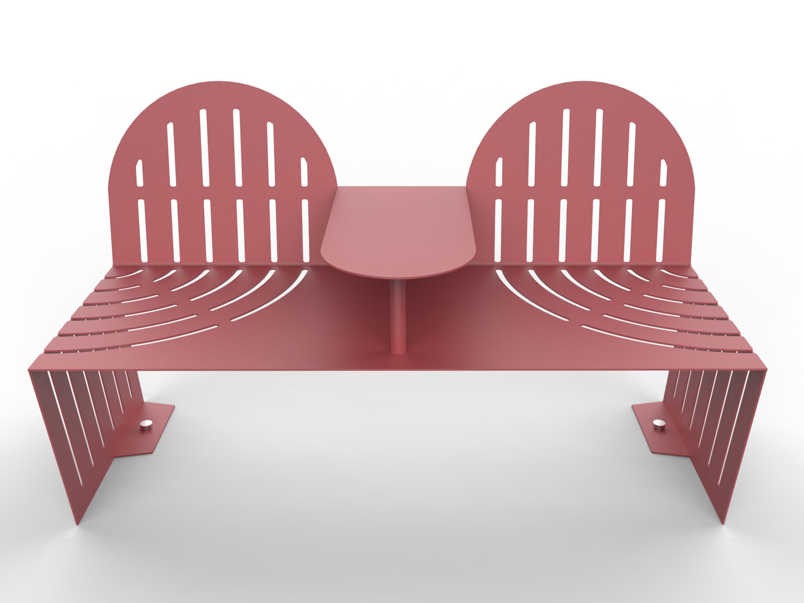 Стальная скамья со спинкой CITYSì KEY WEST ARCH-00116237 - Вид №5