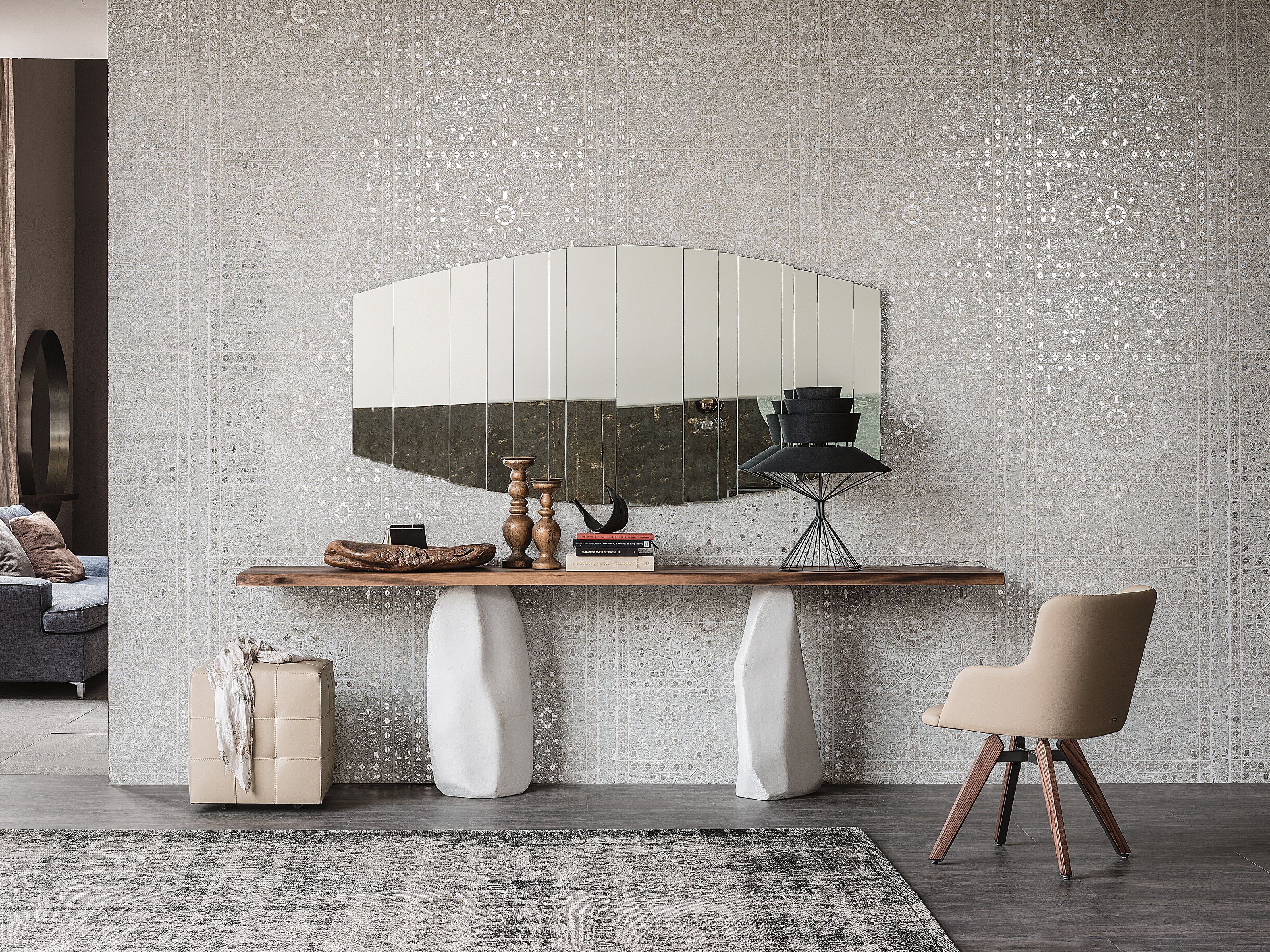 Деревянная прямоугольная консоль Cattelan italia RAPA NUI ARCH-00085937