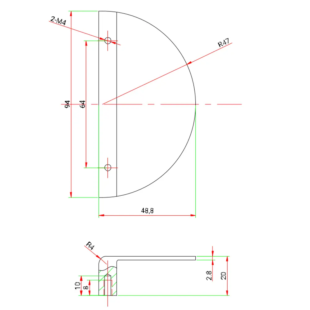 Ручка Inspire золотая полукруглая 95 мм для мебели 88791453 STLM-1094768 - Вид №6