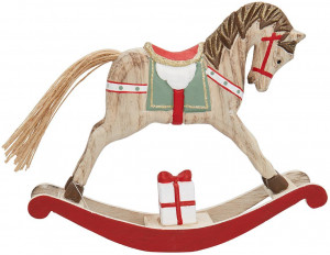 Декоративное украшение качалка horse red large
