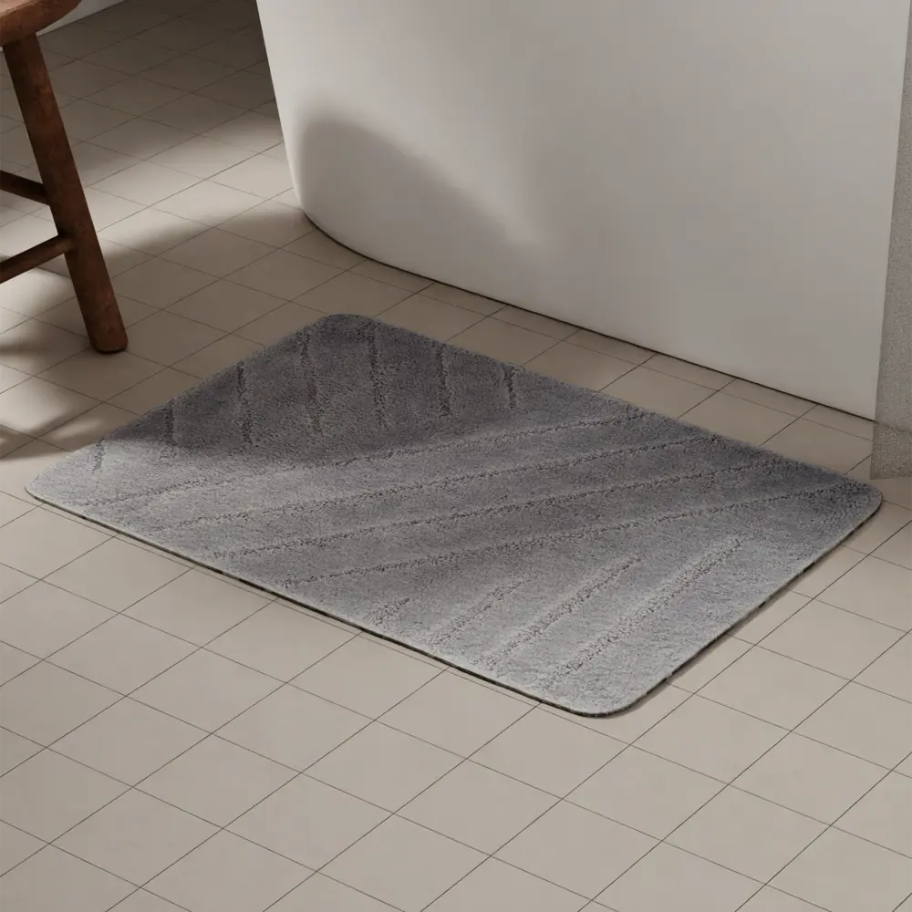 89380298 Коврик для ванной Iddis Concrete LM03P58i12 50x80 см цвет серый STLM-1563371