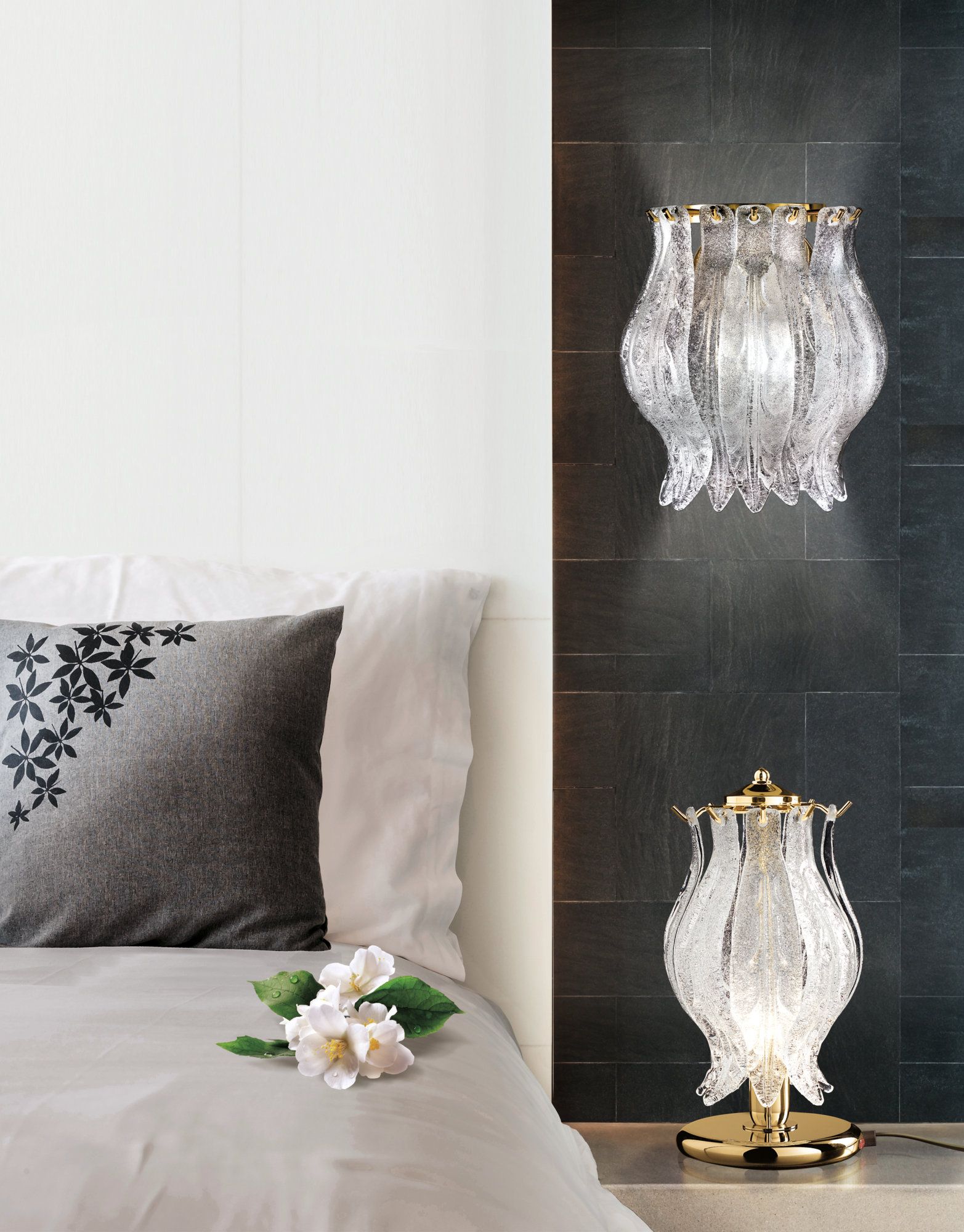 Настенные бра из муранского стекла Patrizia Volpato лепестки ARCH-00121012 - Вид №1