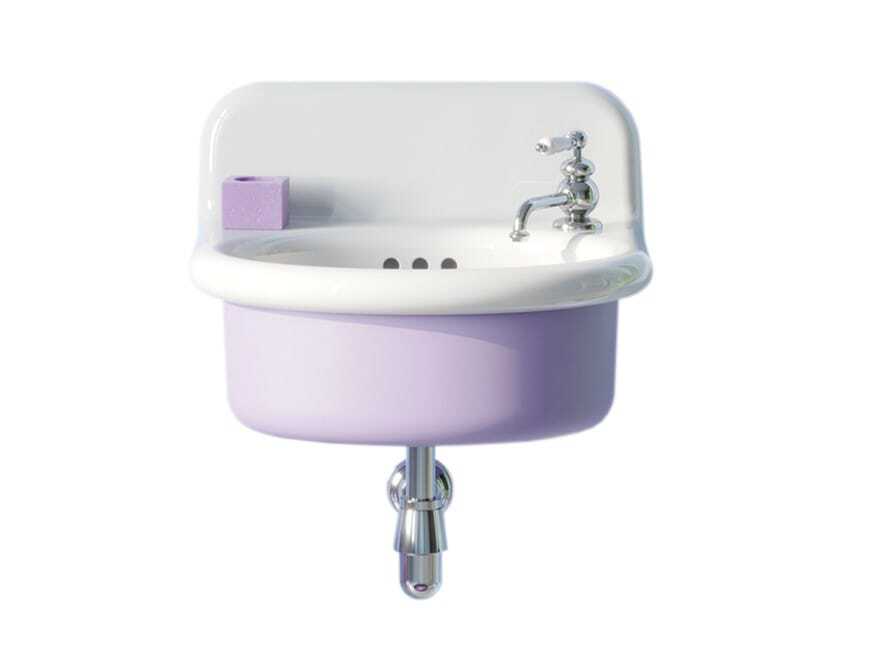 Керамическая раковина с переливом In Stock Bleu Provence ARCH-00060208