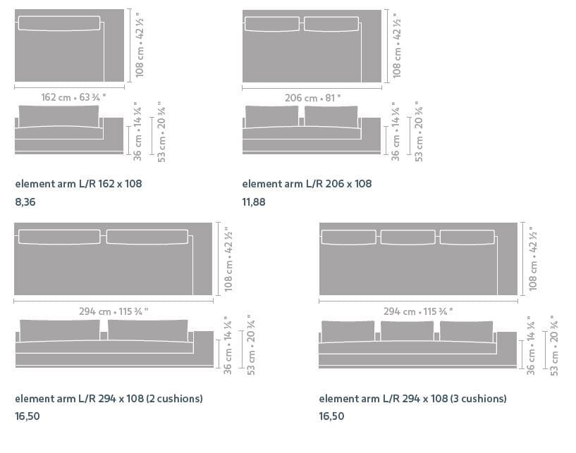 Модульный тканевый диван Linteloo PALM BEACH ARCH-00095335 - Вид №10