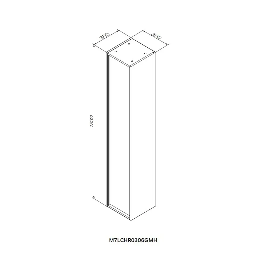 AM.PM Stern - Подвесной шкаф для ванной 163x30 см в цвете орех 87021101 STLM-0072800 - Вид №14