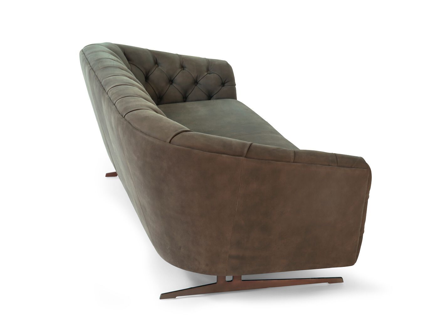 3-местный кожаный капитонный диван Borzalino New Kap ARCH-00108085 - Вид №1